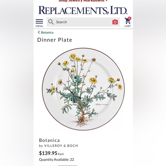 SET/4 Villeroy & Boch,”Botanica Collection”,10.5” Dinner Plates,Anthemis & Malva - Picture 14 of 15